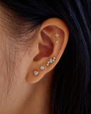 Ania Haie Silver Sparkle Round Barbell Single Earring