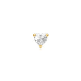 Ania Haie Gold Heart Barbell Single Earring