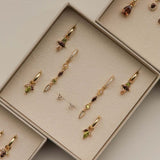 Hinged Hoops PERSY Chocolat