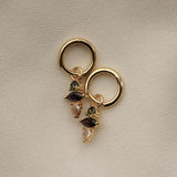 Hinged Hoops PERSY Chocolat