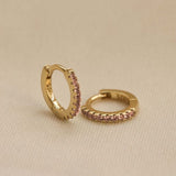 Plain Hoops Round SALMON 13MM