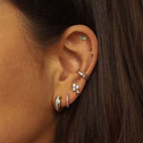 Plain Hoops Round SALMON 13MM