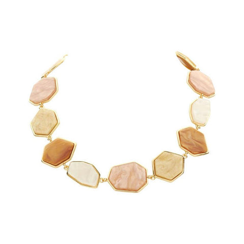 Les Cordes halsketting Komo multi beige