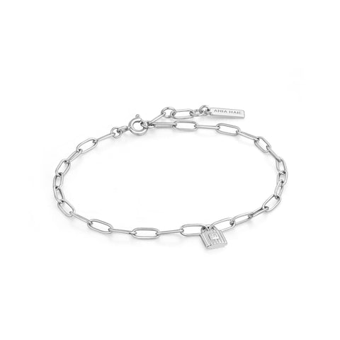 Armband Ania Haie Silver Chunky Chain Padlock Bracelet