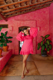 Sundress Indiana short dress Saint-Barth blush pink