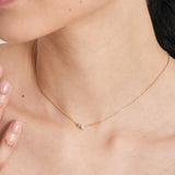 Ania Haie halsketting Gold Orb Sparkle Pendant Necklace