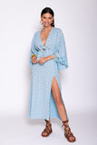 Sundress SERAPHINE LONG DRESS DUBAI BLUE BLOND