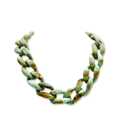 Les Cordes halsketting Xia turquoise/groen