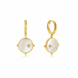 Oorbellen Ania Haie Moon Emblem Gold Huggie Hoop Earrings