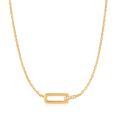 Ania Haie Halsketting Gold Glam Interlock Necklace