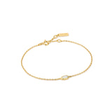 Ania Haie Armband Gold Sparkle Emblem Chain Bracelet